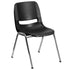 HERCULES Series 661 lb. Capacity Ergonomic Shell Stack Chair with 16'' Seat Height