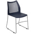 HERCULES Series 661 lb. Capacity Stack Chair with Air-Vent Back and Powder Coated Sled Base