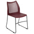 HERCULES Series 661 lb. Capacity Stack Chair with Air-Vent Back and Powder Coated Sled Base