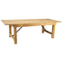 HERCULES Series 8' x 40" Solid Pine Folding Farm Table