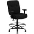 HERCULES Series Big & Tall 400 lb. Rated Ergonomic Drafting Chair with Rectangular Back and Adjustable Arms