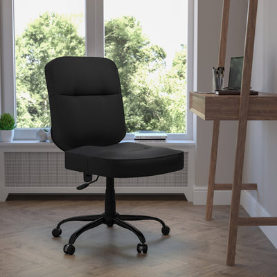 HERCULES Series Big & Tall 400 lb. Rated Executive Swivel Ergonomic Office Chair with Rectangular Back - View 2