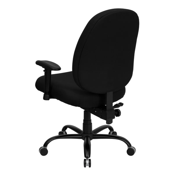Big & Tall 400 lb. Rated High Back Black Fabric Executive Ergonomic Office Chair