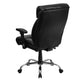 Black LeatherSoft |#| Big & Tall 400 lb. Rated High Back Black LeatherSoft Executive Office Chair