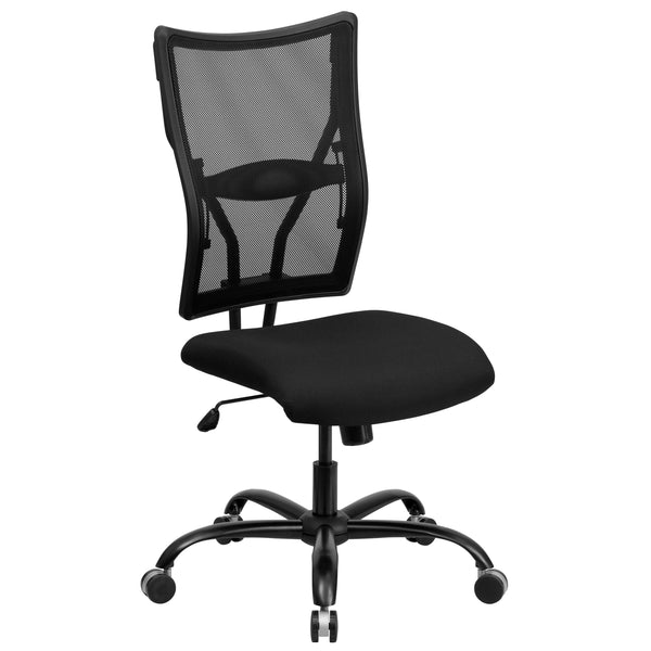 Big & Tall 400 lb. Rated Black Mesh Executive Swivel Ergonomic Office Chair