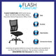 Big & Tall 400 lb. Rated Black Mesh Executive Swivel Ergonomic Office Chair