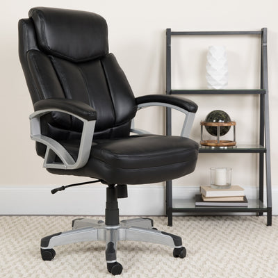 HERCULES Series Big & Tall 500 lb. Rated Executive Swivel Ergonomic Office Chair with Arms - View 2