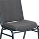 Gray Fabric |#| Heavy Duty Gray Fabric Stack Chair - Reception Furniture