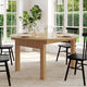 Light Natural |#| 60" Round Antique Rustic Solid Pine Farmhouse Folding Table in Light Natural