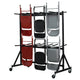 Dual Sided Hanging Folding Chair Truck with Black Welded Steel Frame