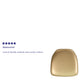 Gold Vinyl |#| Hard Gold Vinyl Chiavari Chair Cushion - Event Accessories - Chair Cushions