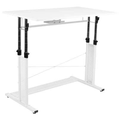 Height Adjustable (27.25-35.75"H) Sit to Stand Home Office Desk - View 1