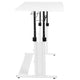 White |#| White Height Adjustable 27.25-35.75inchH Sit to Stand Laptop Desk