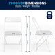 White |#| Folding Chair - White Plastic – 650LB Weight Capacity - Event Chair