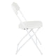 White |#| Folding Chair - White Plastic – 650LB Weight Capacity - Event Chair