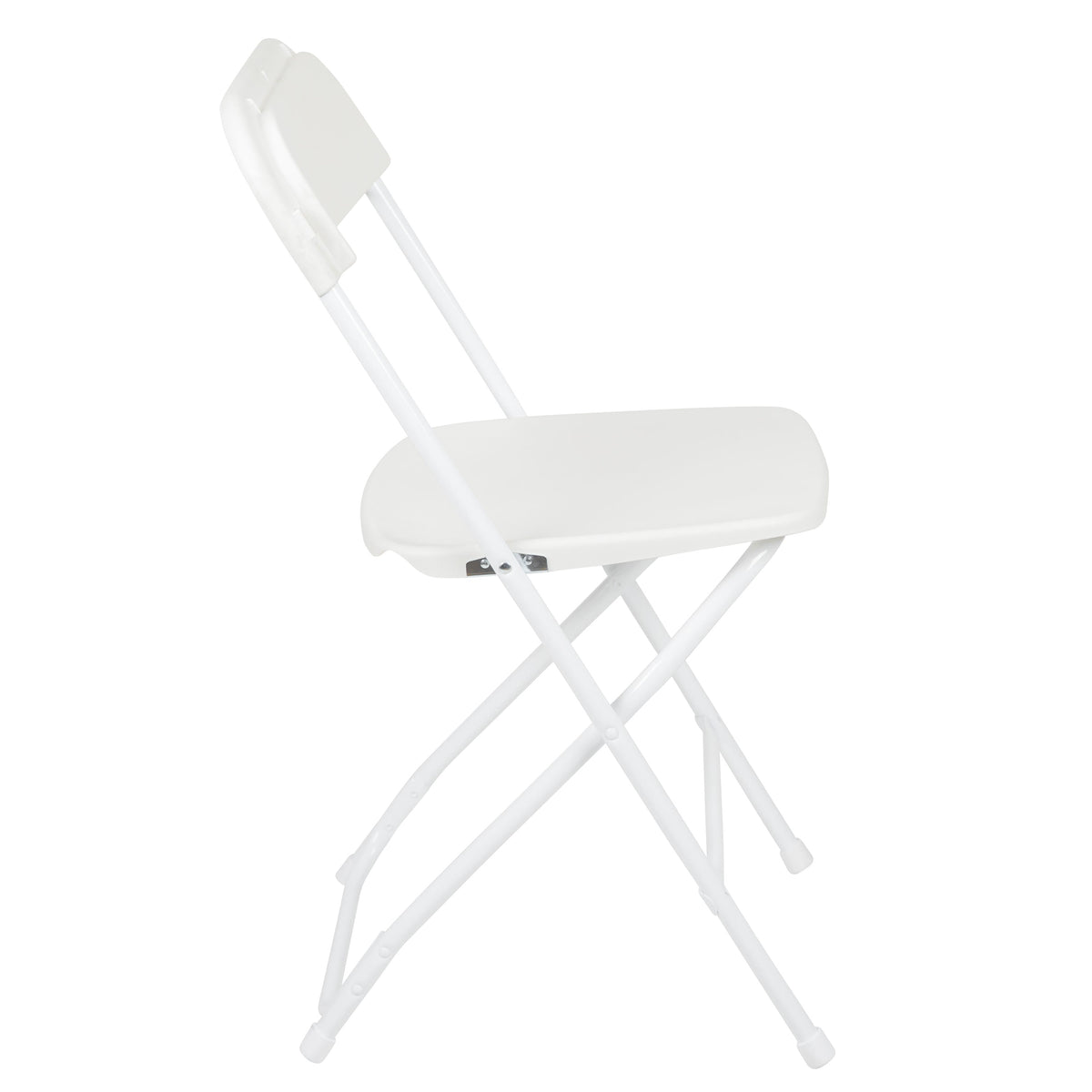 White |#| Folding Chair - White Plastic – 650LB Weight Capacity - Event Chair