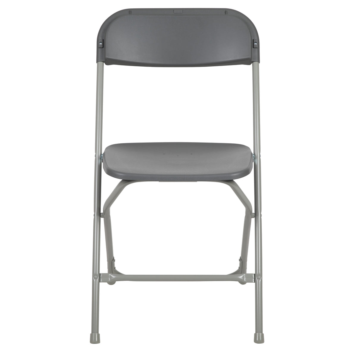 Grey |#| Folding Chair - Grey Plastic – 650LB Weight Capacity - Event Chair