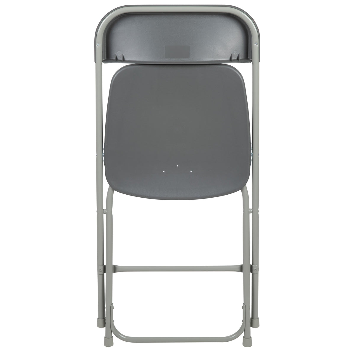 Grey |#| Folding Chair - Grey Plastic – 650LB Weight Capacity - Event Chair