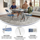 Blue |#| Folding Chair - Blue Plastic – 650LB Weight Capacity - Event Chair