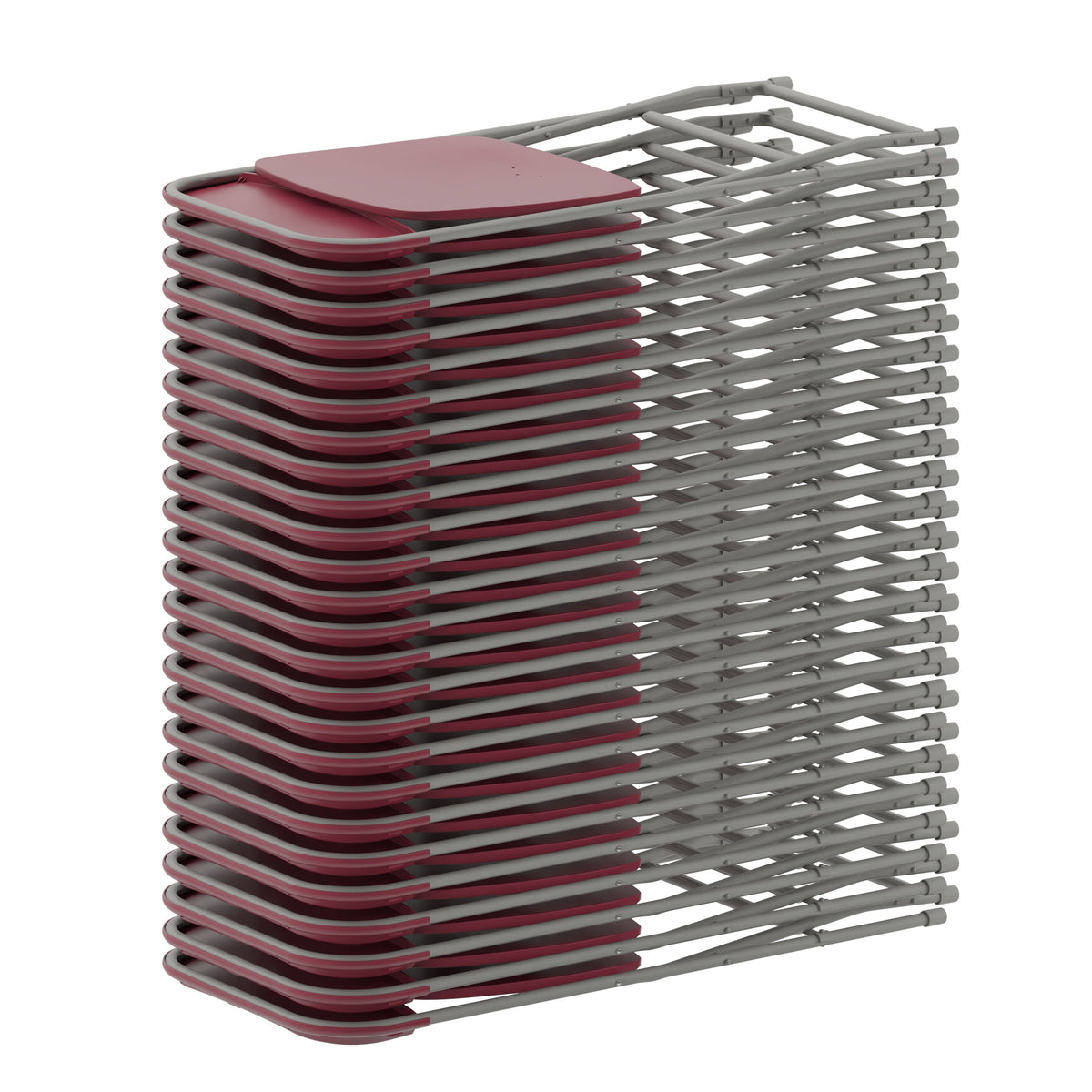 Red |#| Folding Chair - Red Plastic – 650LB Weight Capacity - Event Chair