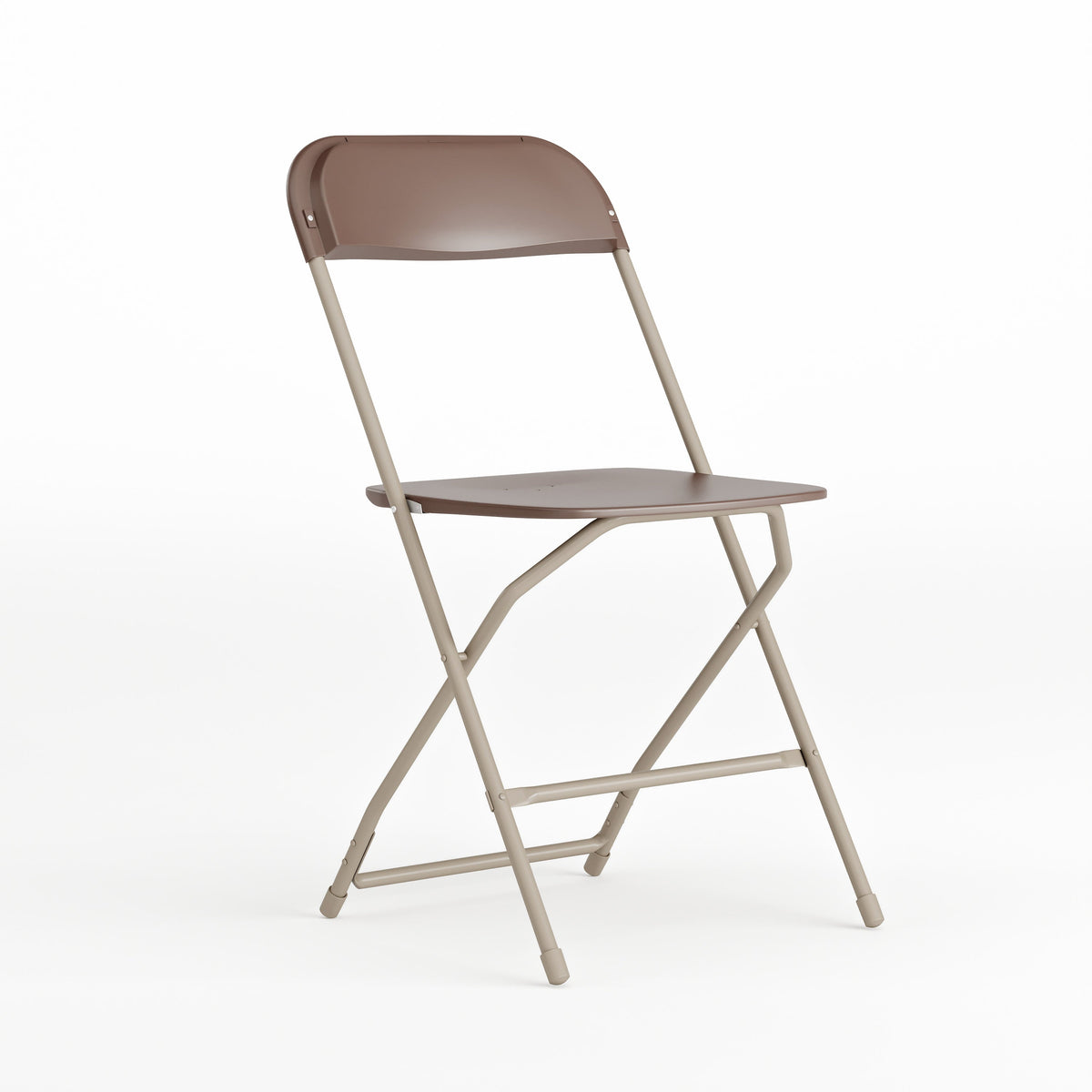 Brown |#| Folding Chair - Brown Plastic – 650LB Weight Capacity - Event Chair