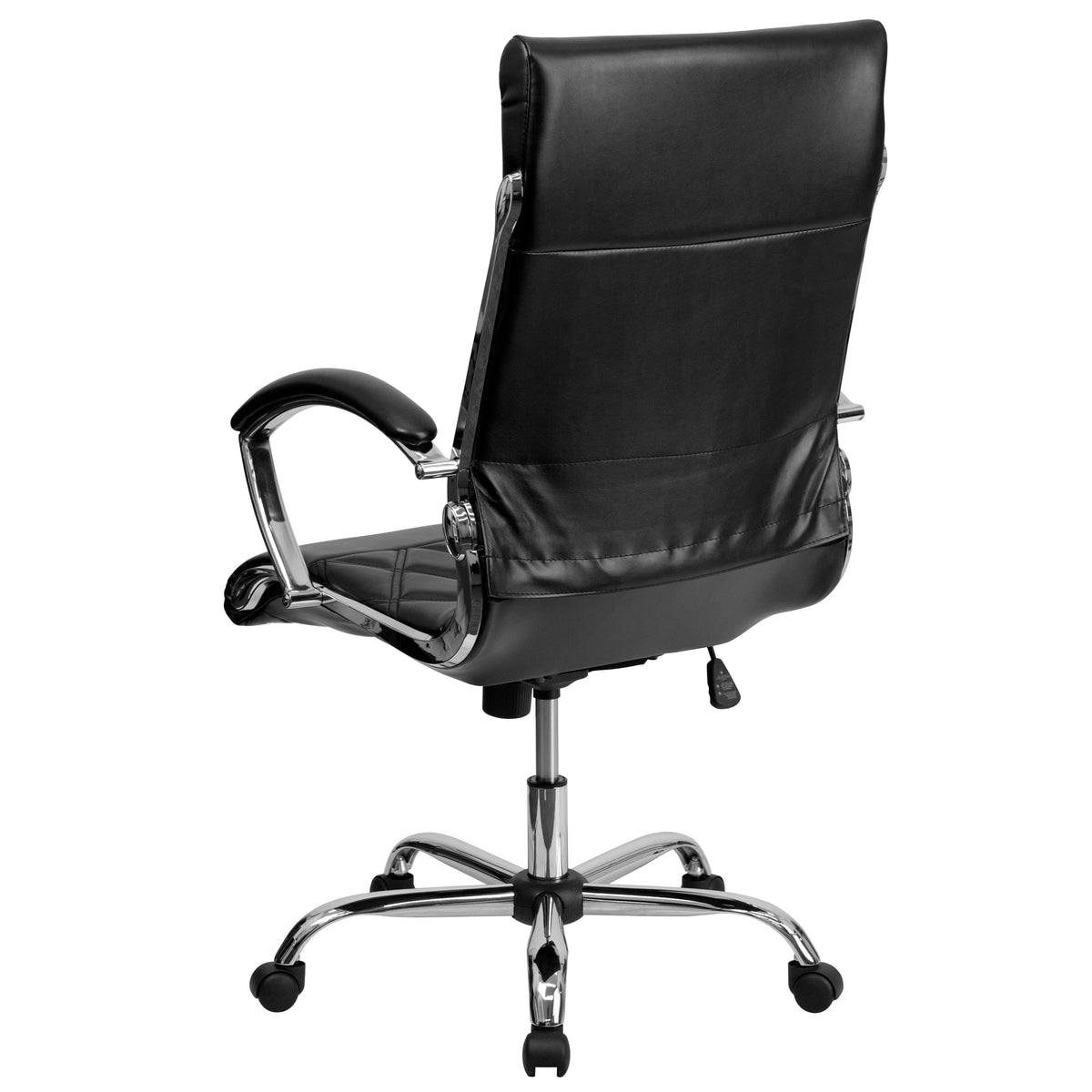 Black |#| High Back Designer Quilted Black LeatherSoft Executive Swivel Office Chair