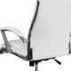 White |#| High Back Designer White LeatherSoft Upholstered Executive Swivel Office Chair