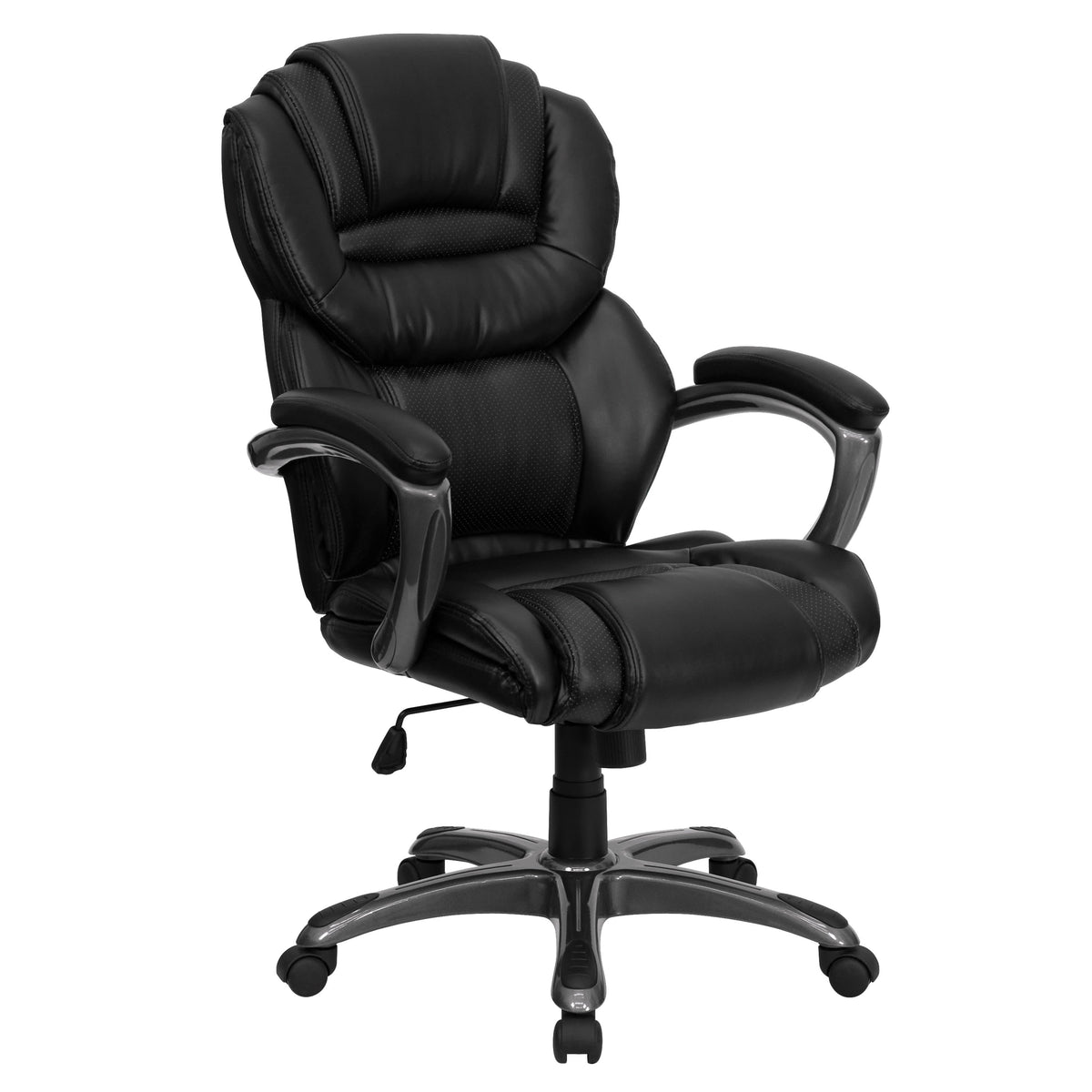 Black |#| High Back Black LeatherSoft Executive Swivel Ergonomic Office Chair