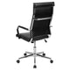 Black |#| High Back Black LeatherSoft Ribbed Executive Swivel Office Chair - Desk Chair