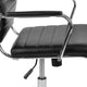 Black |#| High Back Black LeatherSoft Ribbed Executive Swivel Office Chair - Desk Chair