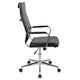 Black |#| High Back Black LeatherSoft Ribbed Executive Swivel Office Chair - Desk Chair