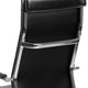 Black |#| High Back Black LeatherSoft Ribbed Executive Swivel Office Chair - Desk Chair
