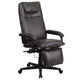 Brown |#| High Back Brown LeatherSoft Executive Reclining Ergonomic Office Chair with Arms
