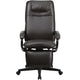 Brown |#| High Back Brown LeatherSoft Executive Reclining Ergonomic Office Chair with Arms