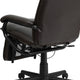 Brown |#| High Back Brown LeatherSoft Executive Reclining Ergonomic Office Chair with Arms