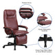 Burgundy |#| High Back Burgundy LeatherSoft Executive Reclining Ergonomic Office Chair