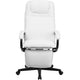 White |#| High Back White LeatherSoft Executive Reclining Ergonomic Swivel Chair with Arms