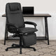 Black |#| High Back Black LeatherSoft Executive Reclining Ergonomic Office Chair with Arms