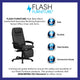 Black |#| High Back Black LeatherSoft Executive Reclining Ergonomic Office Chair with Arms