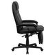 Black |#| High Back Black LeatherSoft Executive Reclining Ergonomic Office Chair with Arms