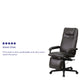 Brown |#| High Back Brown LeatherSoft Executive Reclining Ergonomic Office Chair with Arms