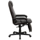 Brown |#| High Back Brown LeatherSoft Executive Reclining Ergonomic Office Chair with Arms