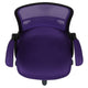 Purple |#| High Back Purple Mesh Ergonomic Office Chair with Black Frame and Flip-up Arms