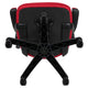 Red |#| High Back Red Mesh Ergonomic Office Chair with Black Frame and Flip-up Arms