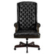 Black |#| High Back Tufted Black LeatherSoft Executive Swivel Ergonomic Office Chair