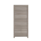 Gray Frame/Oil Rubbed Bronze Hardware |#| Gray 4 Tier Shaker Style Bookcase with Cabinet and Oil Rubbed Bronze Hardware