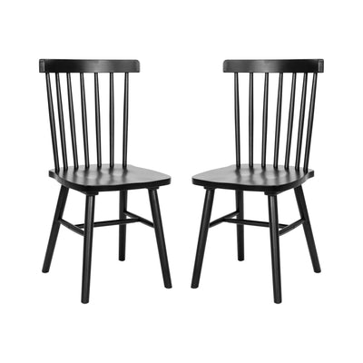 Ingrid Set of 2 Commercial Grade Windsor Dining Chairs, Solid Wood Armless Spindle Back Restaurant Dining Chairs - View 1
