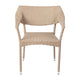 Natural |#| All Weather Commercial Grade PE Rattan Stacking Patio Chairs in Natural