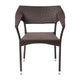 Espresso |#| All Weather Commercial Grade PE Rattan Stacking Patio Chairs in Espresso
