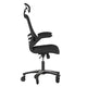 Ergonomic Swivel Task Chair with Roller Wheels & Flip Up Arms - Black Mesh